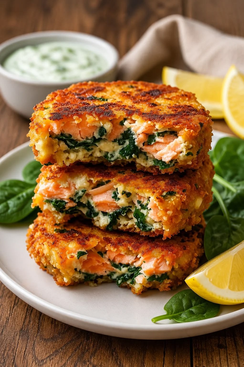 Crispy Salmon & Spinach Patties - Corizonix