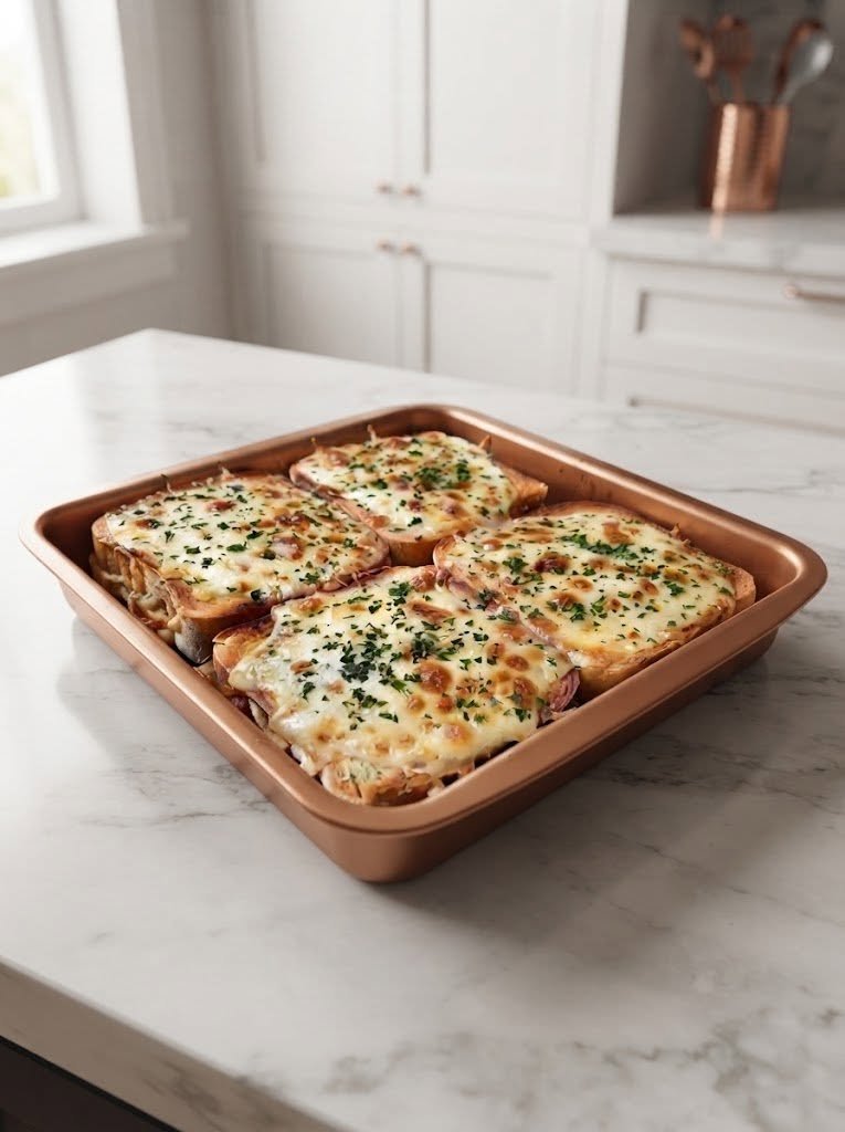 🧀 Keto Texas Toast with Cheese Recipe There are some foods that you don't realize you miss until you start eating low carb. For me, Texas toast was one of them. I missed that thick, buttery slice of bread with crisp golden edges, a soft center, lots of garlic, and enough melted cheese on top to make every bite feel completely indulgent. So one weekend, I decided to make a keto version at home. The first batch disappeared almost immediately. The bread was soft and chewy in the middle, crisp around the edges, buttery, garlicky, and covered with bubbling cheese. It didn't feel like I was eating a “keto substitute.” It felt like I was eating the kind of cheesy toast I had been craving. That's when this Keto Texas Toast with Cheese became a regular recipe in my kitchen. It's wonderful alongside keto spaghetti, grilled chicken, burgers, soups, or simply eaten warm as a snack. And because the bread itself is made with a fathead-style dough, it doesn't require traditional wheat flour. Similar keto cheese breads use mozzarella, cream cheese, almond flour, and eggs to create a chewy, bread-like base. If you're craving thick, buttery, cheesy toast without all the carbs, this recipe is absolutely worth trying. ❤️ Why You'll Love This Keto Texas Toast It's thick and satisfying This isn't a paper-thin cracker pretending to be toast. The dough is pressed into a substantial rectangle so you get a proper slice. It's incredibly cheesy The bread itself contains cheese, and then we add another generous layer of mozzarella and Parmesan on top. It's garlicky and buttery The garlic butter gets brushed over the warm bread before the cheese goes on, so every bite has that classic garlic-toast flavor. It's keto-friendly Instead of regular wheat bread, the base uses almond flour and cheese. It's easy The dough comes together quickly, and the finished toast can be on the table in around 30 minutes. It's versatile Serve it with pasta, soup, eggs, grilled meats, salads—or just eat it by itself. 🛒 Ingredients For the Keto Bread 1½ cups shredded low-moisture mozzarella 2 ounces cream cheese, cut into small cubes ¾ cup finely ground almond flour 1 large egg ½ teaspoon baking powder ¼ teaspoon salt ½ teaspoon garlic powder Low-moisture mozzarella works particularly well for this type of dough because fresh mozzarella contains more water and can make the dough too wet. For the Garlic Butter 3 tablespoons unsalted butter, melted 2 garlic cloves, finely minced ½ teaspoon Italian seasoning 1 tablespoon chopped fresh parsley ¼ teaspoon garlic powder For the Cheese Topping ¾ cup shredded mozzarella ¼ cup freshly grated Parmesan ¼ teaspoon Italian seasoning Pinch of red pepper flakes, optional 👩‍🍳 How to Make Keto Texas Toast with Cheese 1. Preheat the Oven Preheat your oven to 400°F (200°C). Line a baking sheet with parchment paper. This makes shaping and removing the bread much easier. 2. Melt the Cheese Place the mozzarella and cream cheese in a microwave-safe bowl. Microwave for about 30 seconds. Stir well. Continue heating in short 15–30 second intervals, stirring after each one, until the cheeses are melted and smooth. Don't microwave it for several minutes all at once. Short bursts make it easier to control the texture. Fathead-style dough commonly starts by melting mozzarella and cream cheese together before incorporating the dry ingredients. 🥣 3. Add the Almond Flour and Seasonings In a separate bowl, combine: Almond flour Baking powder Salt Garlic powder Add this mixture to the melted cheese. Stir until combined. The mixture will be thick and sticky. That's completely normal. 🥚 4. Add the Egg Add the egg and mix everything together. At first it may look like the egg doesn't want to cooperate with the warm cheese. Keep mixing. Once everything comes together, you should have a soft, slightly sticky dough. If the dough is difficult to handle, lightly oil your hands or wet them with a little water. This is a common trick for working with warm cheese-based dough. 📏 5. Shape the Texas Toast Transfer the dough to your parchment-lined baking sheet. Place another sheet of parchment over the top. Press or roll the dough into a rectangle about ½ inch thick. Try to keep the thickness relatively even. You don't want one end thin and crispy while the other end remains thick and soft. For a more traditional Texas-toast shape, aim for approximately 7 × 9 inches. Remove the top parchment. 🔪 6. Score the Bread Using a knife or pizza cutter, lightly score the dough into 6 thick rectangular pieces. Don't cut completely through the dough. Scoring makes the finished bread much easier to divide into individual Texas-toast slices after baking. 🔥 7. Bake the Bread Place the tray in the oven. Bake for approximately 10–12 minutes, or until the bread has puffed slightly and the edges are beginning to turn golden. Keep an eye on it. Keto cheese bread can brown quickly. You want the base cooked through but not overly dark because it will go back into the oven with the cheese topping. 🧄 8. Make the Garlic Butter While the bread is baking, combine the melted butter, minced garlic, Italian seasoning, parsley, and garlic powder. Give it a good stir. The smell alone will make you hungry. For an especially strong garlic flavor, let the mixture sit for a few minutes before brushing it onto the bread. 🧈 9. Brush with Garlic Butter Remove the bread from the oven. Brush the entire surface generously with the garlic butter. Make sure you get the butter all the way to the edges. Those buttery edges are one of the best parts. 🧀 10. Add the Cheese Sprinkle the shredded mozzarella evenly over the top. Follow with the Parmesan. Finish with Italian seasoning and a small pinch of red pepper flakes if you like a little heat. Don't be shy with the cheese. This is cheese Texas toast, after all. 🔥 11. Bake Again Return the bread to the oven. Bake for another 5–7 minutes, until the cheese is completely melted and bubbling. For an extra golden top, switch the oven to broil for 30–60 seconds. Watch it carefully. The cheese can go from perfectly golden to burnt very quickly under the broiler. ⏰ 12. Cool and Slice Remove the tray from the oven. Let the toast cool for about 3–5 minutes. Then cut along the scored lines. Serve warm. And if you're anything like me, you may want to grab the first piece before anyone else notices it's ready. 🤤 What Does Keto Texas Toast Taste Like? The texture is slightly different from traditional wheat-based Texas toast, but that's part of what makes this recipe work. The outside becomes lightly crisp. The inside stays soft and chewy. The mozzarella gives the bread a satisfying stretch. The garlic butter soaks into the warm surface. And the melted cheese on top creates that irresistible combination of crispy edges and gooey center. It's rich, savory, garlicky, and incredibly satisfying. 💡 Tips for the Best Keto Texas Toast Use low-moisture mozzarella This is one of the most important details. Fresh mozzarella contains more moisture and can make the dough difficult to work with. Low-moisture shredded mozzarella is better suited to fathead-style dough. Don't overbake the bread The first bake is just to set the bread. You'll bake it again after adding the cheese. Overbaking during the first stage can make the final toast too firm. Work quickly with the dough The melted cheese becomes harder to manipulate as it cools. If it gets too stiff, warming it very briefly can make it easier to handle. Oil your hands If the dough is sticky, rub a tiny amount of olive oil on your hands before pressing it out. Don't skip the Parmesan Mozzarella gives you the melt, but Parmesan adds that salty, savory flavor and browns beautifully. Let it rest briefly The cheese will be extremely hot straight from the oven. A few minutes of cooling also helps the bread firm up enough to slice cleanly. 🌶️ Easy Variations Extra Garlic Texas Toast Add another minced garlic clove to the butter. For serious garlic lovers, add a pinch of roasted garlic powder to the dough too. Jalapeño Cheese Toast Add finely diced jalapeño to the cheese topping. You can also replace some of the mozzarella with Pepper Jack. Cheddar Texas Toast Use half mozzarella and half sharp cheddar for the topping. The cheddar gives the toast a stronger, more savory flavor. Italian Herb Toast Add basil, oregano, parsley, and a little rosemary to the garlic butter. Bacon Cheese Toast Sprinkle cooked, crumbled bacon over the mozzarella before the final bake. Pizza Texas Toast Add a little sugar-free pizza sauce, mozzarella, pepperoni, and Italian seasoning. Bake until the cheese bubbles. 🍝 What to Serve with Keto Texas Toast This bread is especially good alongside saucy dishes because it gives you something to soak up all that delicious sauce. Try it with: Keto spaghetti and meatballs Chicken Alfredo Keto lasagna Creamy Tuscan chicken Chicken Parmesan Tomato soup Broccoli cheddar soup Creamy mushroom soup Grilled chicken Steak Caesar salad Scrambled eggs One of my favorite combinations is keto pasta + marinara + two pieces of cheesy Texas toast. It feels like a complete comfort-food dinner without needing regular garlic bread. 🥣 Can I Make the Dough Ahead? Yes. You can prepare the dough and keep it covered in the refrigerator for up to 24 hours before baking. Because the cheese-based dough firms up considerably when cold, allow it to sit at room temperature for a few minutes before shaping. You may need to work it gently with your hands to make it flexible again. 🧊 How to Store Keto Texas Toast Allow the toast to cool completely. Place it in an airtight container and refrigerate for 3–4 days. For the best texture, reheat it in: Oven Toaster oven Air fryer The microwave will warm it quickly, but the bread won't stay as crisp. ❄️ Can You Freeze It? Yes. Let the baked toast cool completely. Wrap individual pieces in parchment or plastic wrap and place them in a freezer-safe bag or container. Freeze for up to 2–3 months. You can reheat individual pieces directly from frozen in an air fryer or toaster oven. That makes this recipe especially handy for those nights when you want something cheesy and comforting without starting from scratch. ❓ Frequently Asked Questions Can I use coconut flour instead of almond flour? Yes, but don't substitute it in the same quantity. Coconut flour absorbs significantly more liquid than almond flour, so the recipe needs to be reformulated rather than simply swapping equal amounts. Can I use pre-shredded mozzarella? Yes. However, freshly shredded low-moisture mozzarella often melts more smoothly. Why is my dough sticky? Warm melted cheese dough can be naturally sticky. Lightly oil your hands or use parchment paper to press it into shape. Why did my bread turn out too chewy? Keto cheese-based bread naturally has more chew than traditional wheat bread. However, overbaking can make it especially firm. Try reducing the initial bake time slightly. Why is my bread too soft? It may need another couple of minutes in the oven. Also make sure you aren't using excessively wet cheese or adding too much butter. Can I make this without garlic? Absolutely. Simply leave out the garlic and make a buttery cheese toast instead. Is this gluten-free? The basic ingredients are naturally gluten-free, but always check individual product labels—especially seasonings and processed cheese products—if gluten avoidance is important to you. How many pieces does this make? This recipe makes approximately 6 thick Texas-toast pieces. You can cut them larger or smaller depending on how you plan to serve them. 📝 Recipe at a Glance Recipe: Keto Texas Toast with Cheese Prep Time: 10 minutes First Bake: 10–12 minutes Cheese Bake: 5–7 minutes Total Time: About 25–30 minutes Servings: 6 pieces Ingredients Bread: 1½ cups low-moisture mozzarella 2 oz cream cheese ¾ cup almond flour 1 egg ½ tsp baking powder ¼ tsp salt ½ tsp garlic powder Garlic Butter: 3 tbsp butter 2 garlic cloves ½ tsp Italian seasoning 1 tbsp parsley ¼ tsp garlic powder Cheese Topping: ¾ cup mozzarella ¼ cup Parmesan ¼ tsp Italian seasoning Red pepper flakes, optional Directions Heat oven to 400°F. Melt mozzarella and cream cheese. Mix in almond flour, baking powder, salt, and garlic powder. Add egg and form a soft dough. Press into a ½-inch-thick rectangle. Score into six pieces. Bake 10–12 minutes. Mix garlic butter. Brush bread with garlic butter. Add mozzarella and Parmesan. Bake another 5–7 minutes. Broil briefly for extra browning if desired. Cool 3–5 minutes. Slice and serve warm. ❤️ The Keto Bread I Make When I'm Craving Comfort Food There are recipes you make because they're practical, and then there are recipes you make because they satisfy a craving. This one definitely belongs in the second category. I love having a batch of these cheesy slices ready when I'm making something saucy for dinner. The moment that garlic butter hits the warm bread and the cheese starts bubbling in the oven, it feels like I'm making something indulgent. And that's exactly what I want from keto cooking. I don't want to feel like I'm constantly missing out. I want food that's buttery, cheesy, crispy, comforting, and genuinely delicious. This Keto Texas Toast with Cheese checks every one of those boxes. Serve it beside your favorite keto dinner, dip it into marinara, use it as the base for a quick sandwich, or simply eat a hot slice straight from the oven. Because sometimes you don't need an elaborate recipe. You just need warm bread, garlic butter, and lots of melted cheese. And this recipe gives you all three.