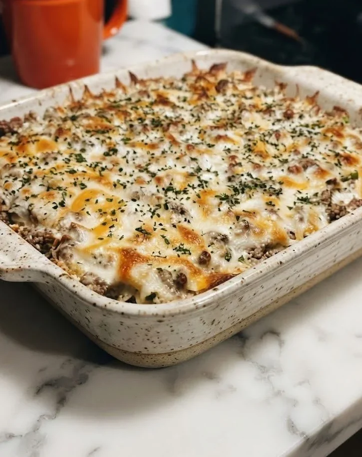 Low Carb Ground Beef Casserole