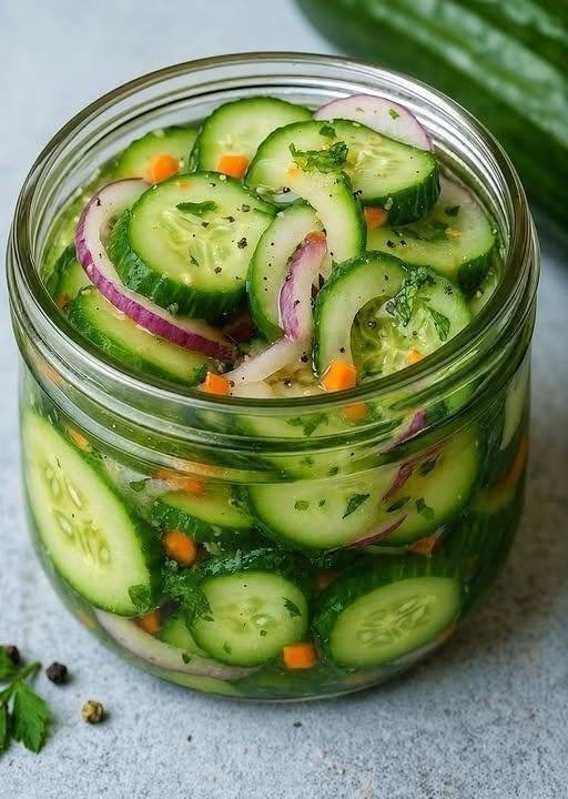 Fresh Pickled Cucumber Salad