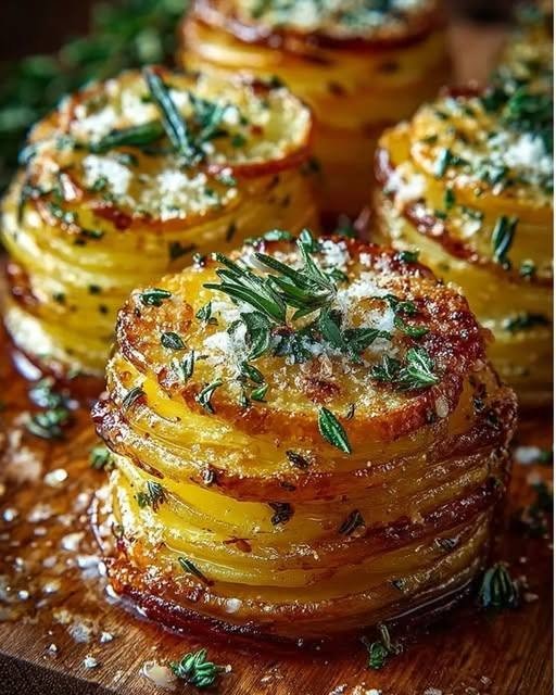 Elegant Roasted Potato Stacks to Impress