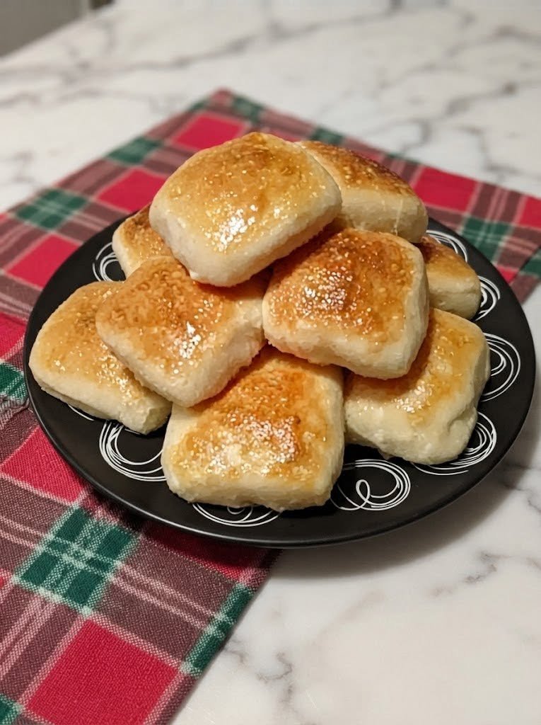 Keto Texas Roadhouse Rolls — Ingredients 🥖 For the Keto Rolls 2 cups shredded low-moisture mozzarella cheese 2 oz cream cheese, softened 1½ cups finely ground almond flour 2 large eggs 1 teaspoon baking powder 2 tablespoons keto-friendly granulated sweetener ½ teaspoon salt 1 teaspoon vanilla extract 🧈 For the Honey-Butter Style Topping 2 tablespoons unsalted butter, melted 1 tablespoon powdered keto-friendly sweetener ¼ teaspoon cinnamon ½ teaspoon vanilla extract Optional 1 tablespoon heavy cream for a softer dough ½ teaspoon garlic powder for a savory version Sesame seeds for topping Tip: Use finely ground almond flour and low-moisture mozzarella for the best texture. The cheese-based dough can become sticky while mixing, so slightly damp or greased hands make shaping the rolls much easier.