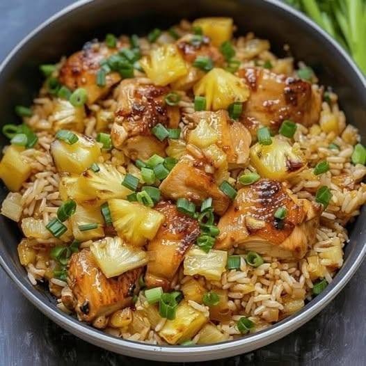 Pineapple Chicken Rice Bowl