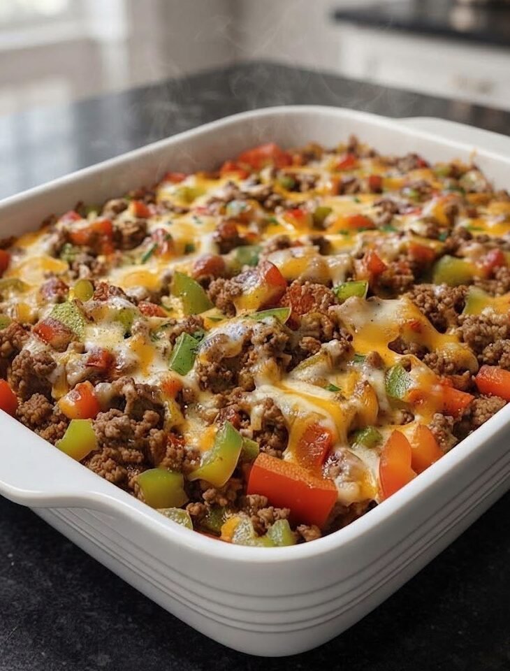 Low Carb Stuffed Pepper Casserole