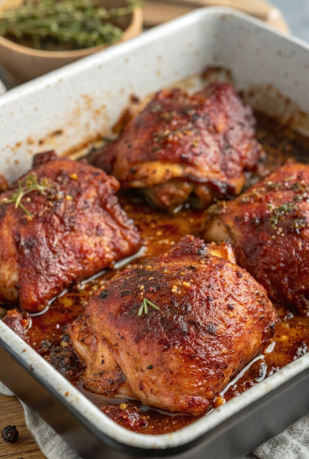 Oven Baked Boneless Skinless Chicken Thighs Recipe
