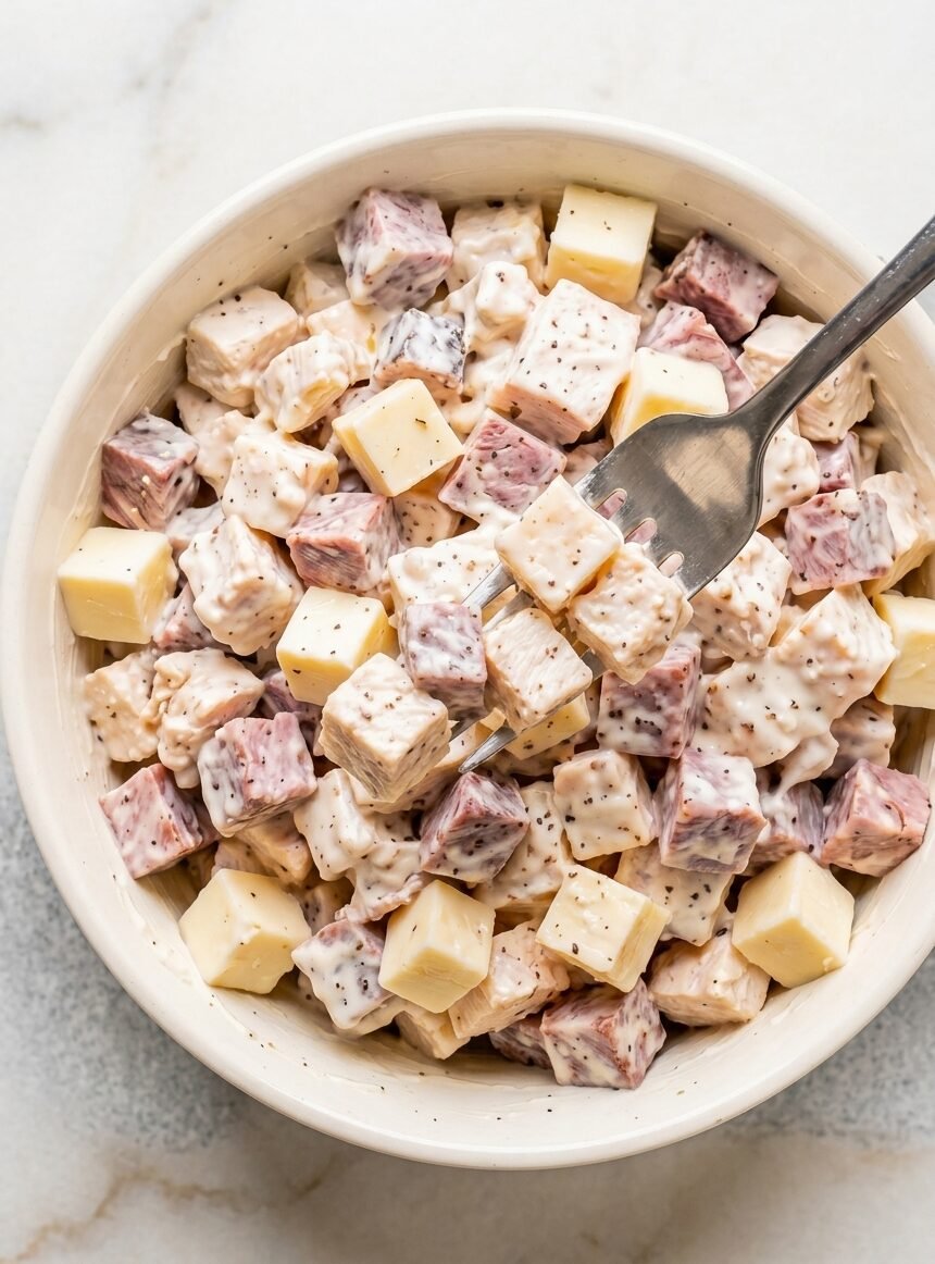 High Protein Carnivore Roast Beef Horseradish Loaded Chicken Salad Recipe