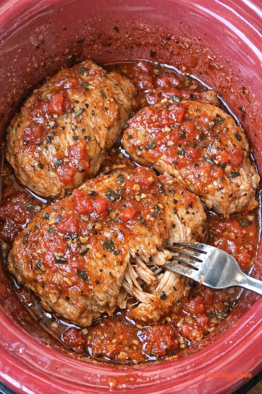Slow Cooker 3-Ingredient Italian Pork Chops