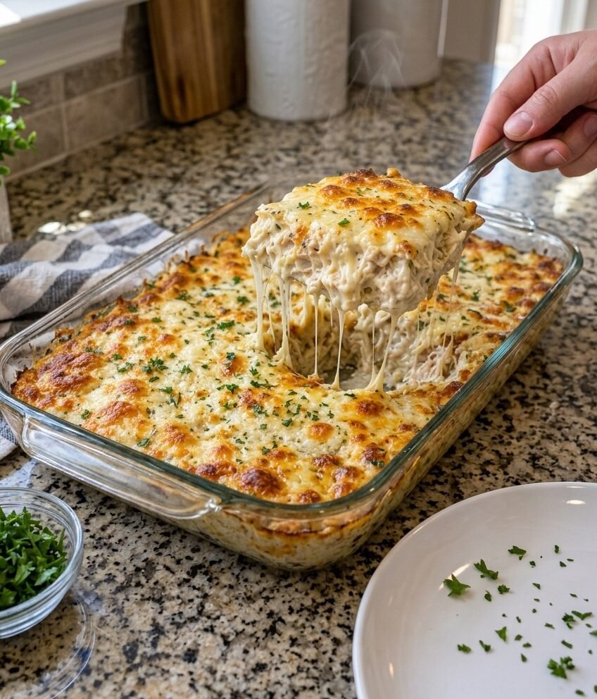 Weight Watcher Creamy Alfredo Chicken Lasagna
