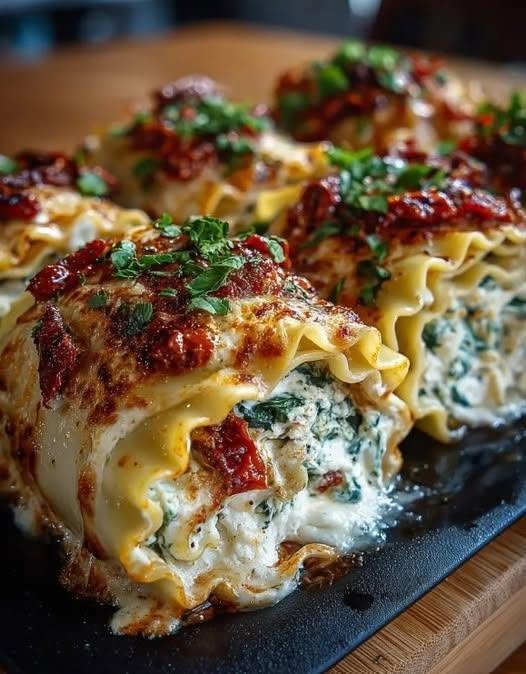 Mediterranean Lasagna Rolls