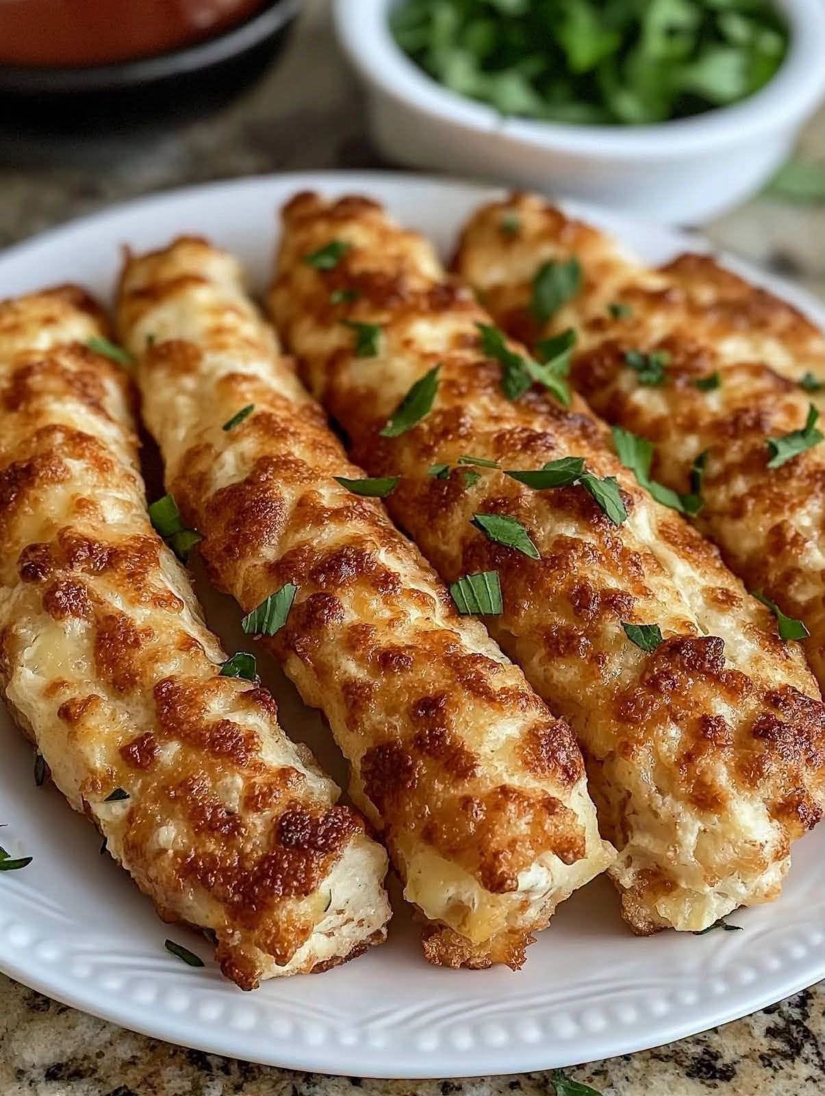 Air Fryer Cheesy Breadsticks