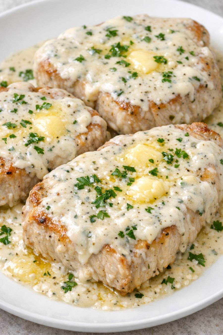 Slow Cooker 4-Ingredient Ranch Pork Chops