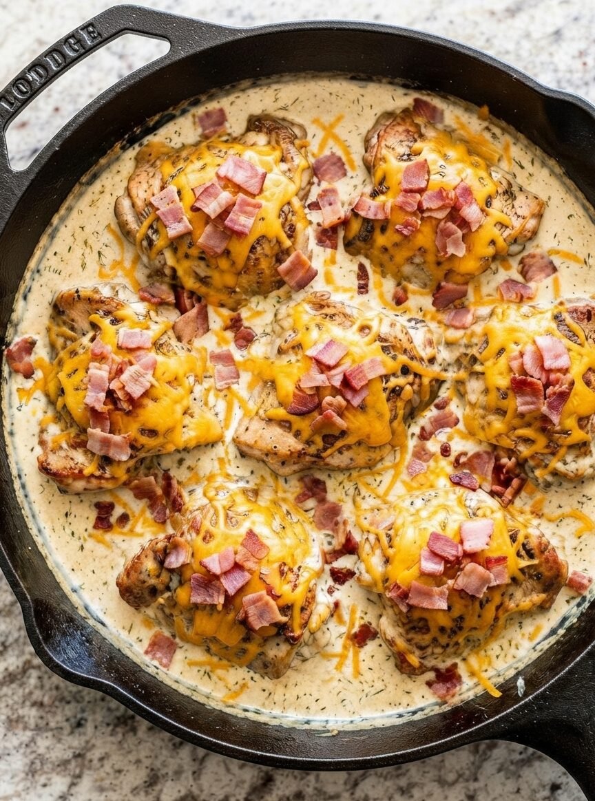 Creamy Bacon Carnivore Creamy Ranch Chicken Thighs