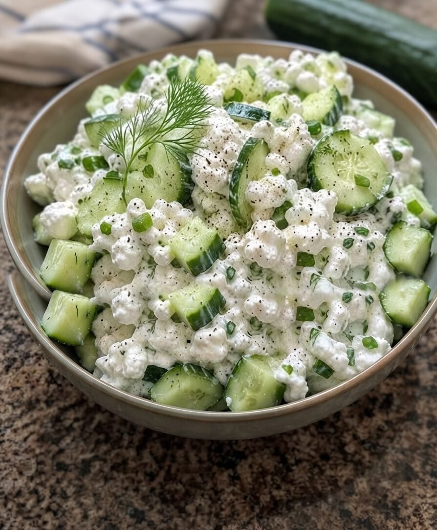 Weight Watchers Cucumber Cottage Cheese Salad