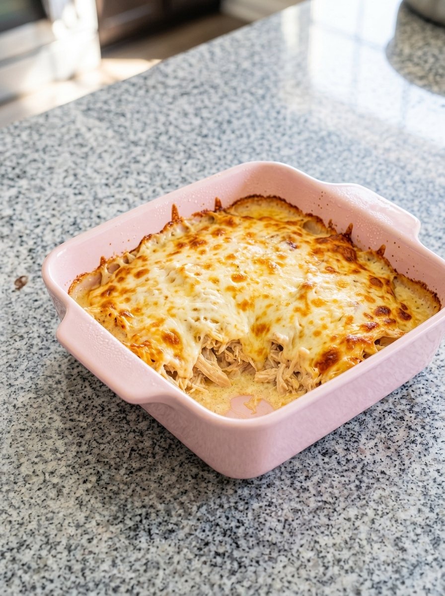 High Protein Carnivore Three Cheese Chicken Alfredo Bake Recipe
