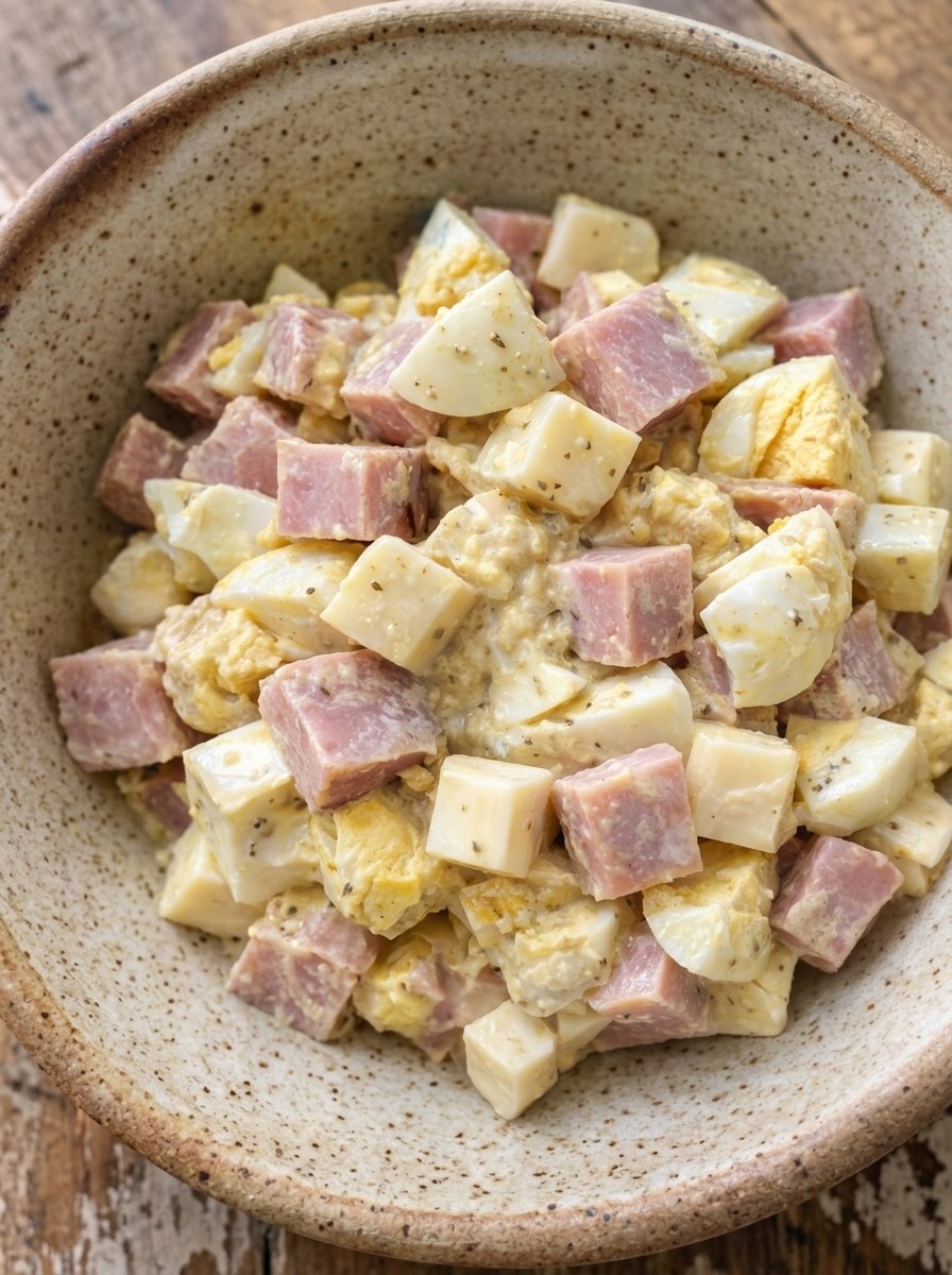 Low Carb Carnivore Ham & Cheese Egg Salad Recipe