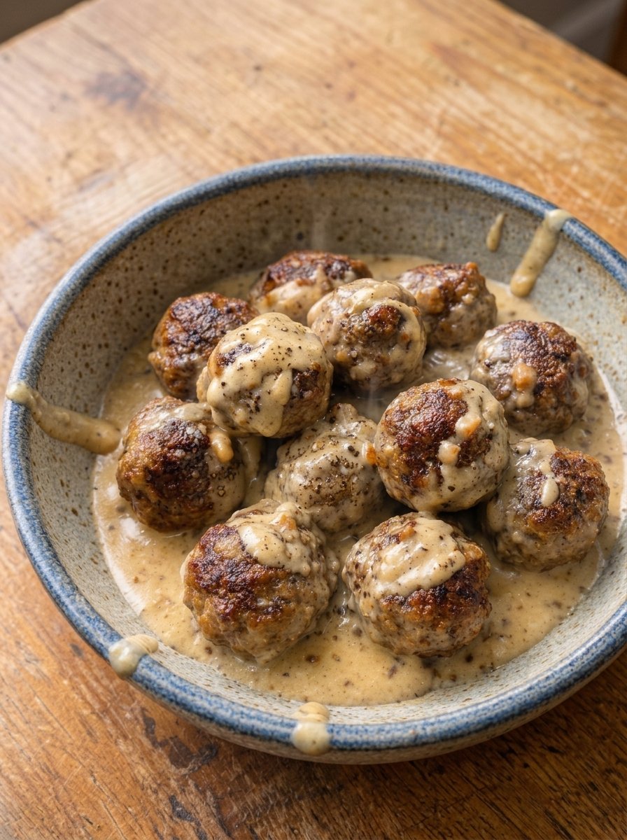 Juicy Carnivore Swedish Meatballs in Cream Sauce Recipe