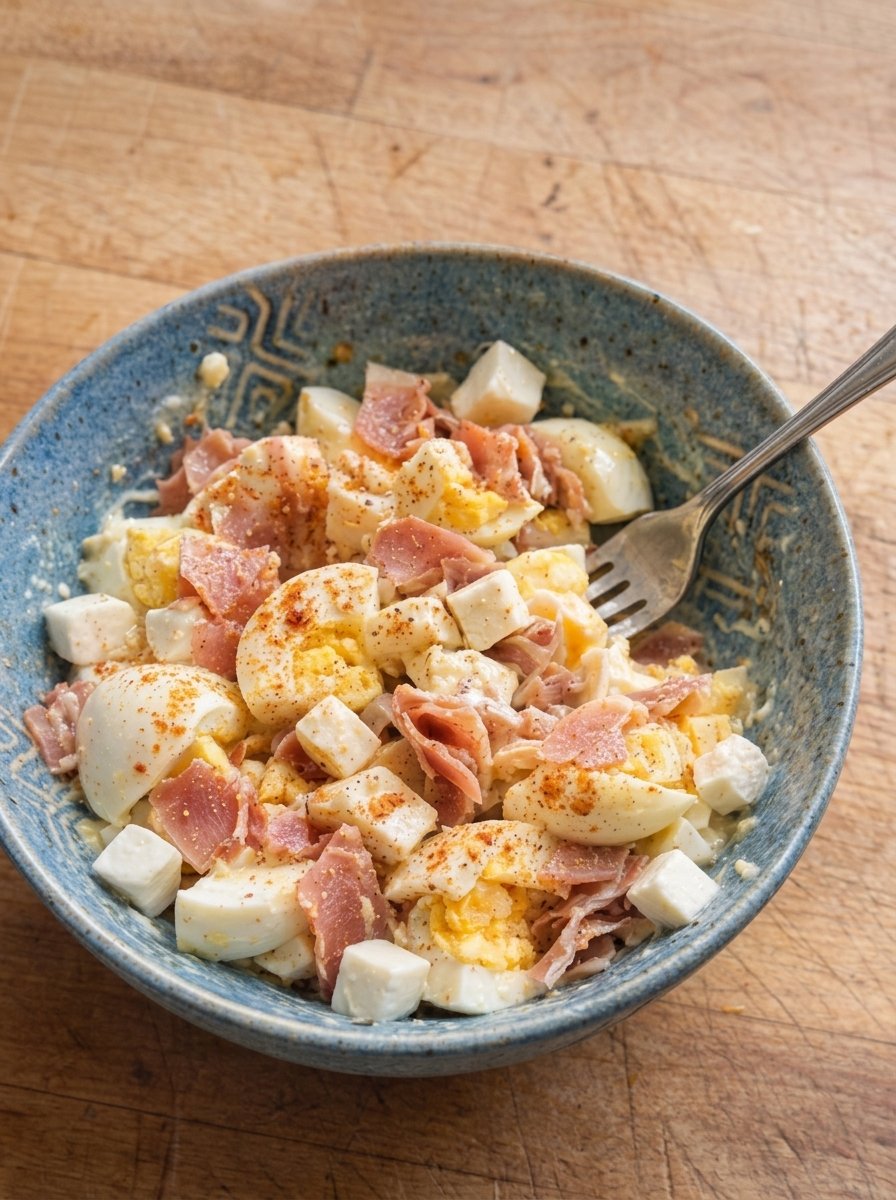 High Protein Carnivore Prosciutto & Mozzarella Egg Salad Recipe