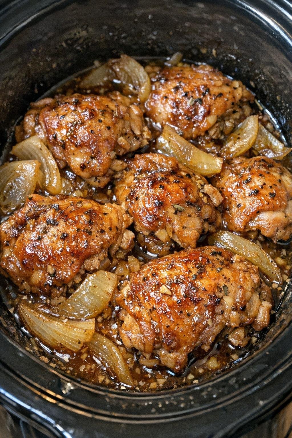 Slow Cooker 4-Ingredient Amish Cider Chicken