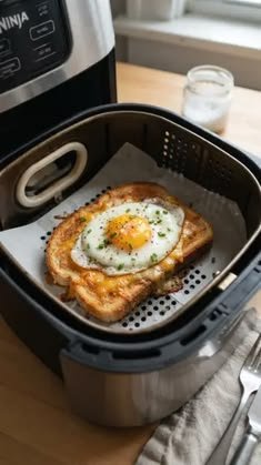 Air Fryer Egg and Cheese Toast